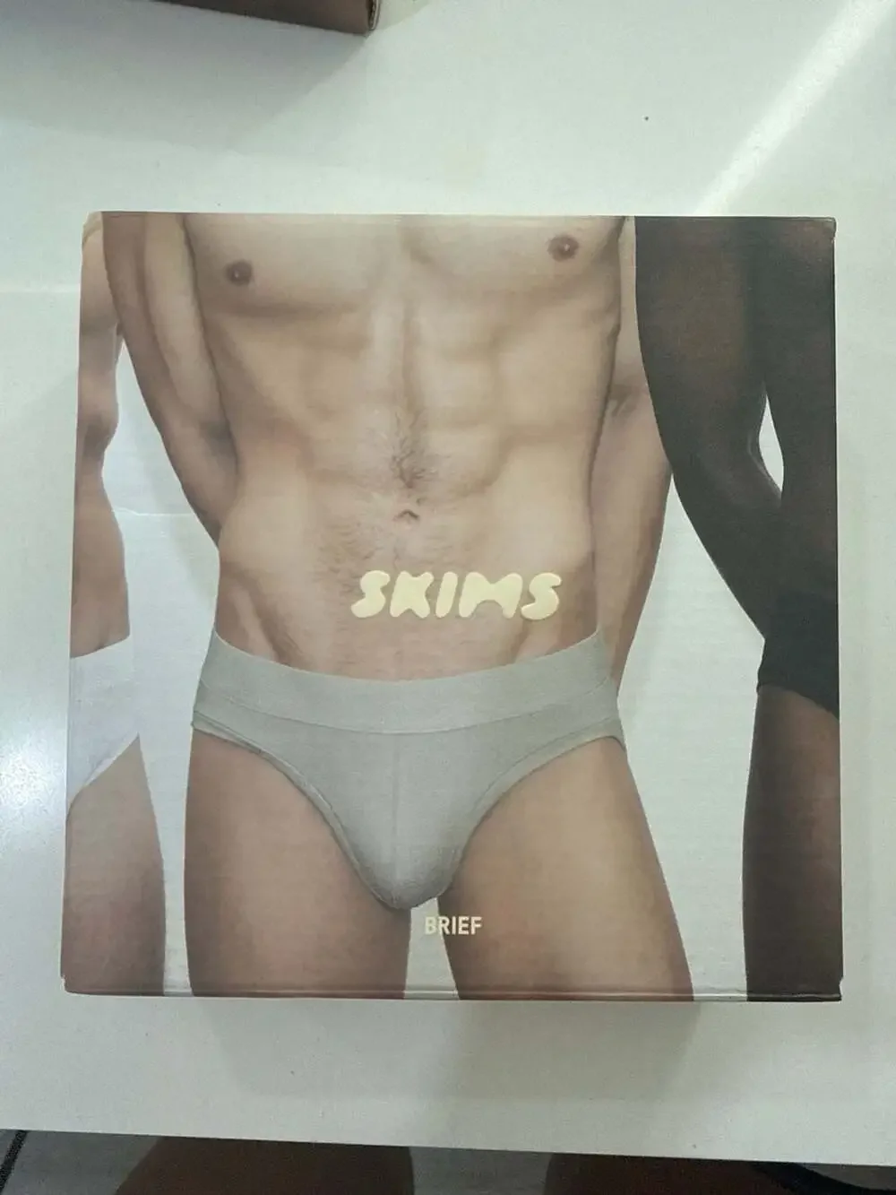 SKIMS Stretch Men's Brief 3-Pack Size L Chalk